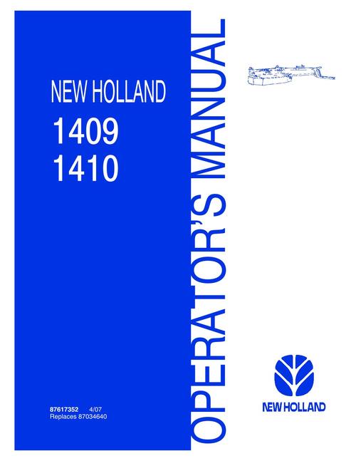 Product picture NEW HOLLAND 1409 1410 HAY TOOLS OPERATORS MANUAL