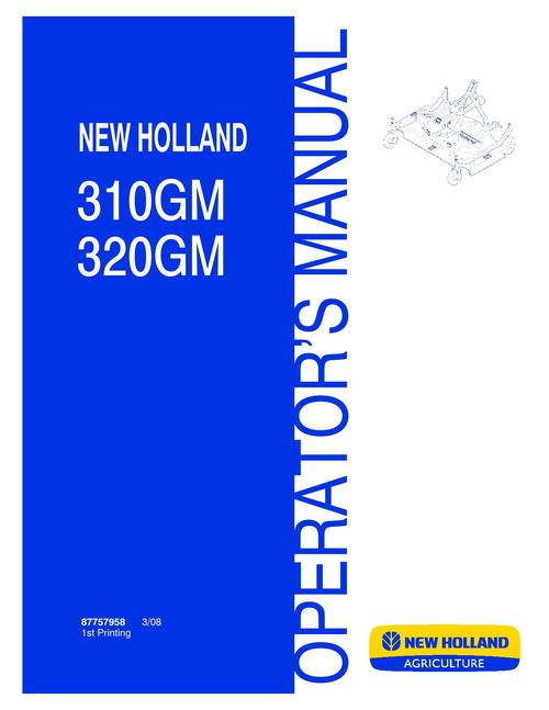 Product picture NEW HOLLAND 310GM 320GM HAY TOOLS OPERATORS MANUAL