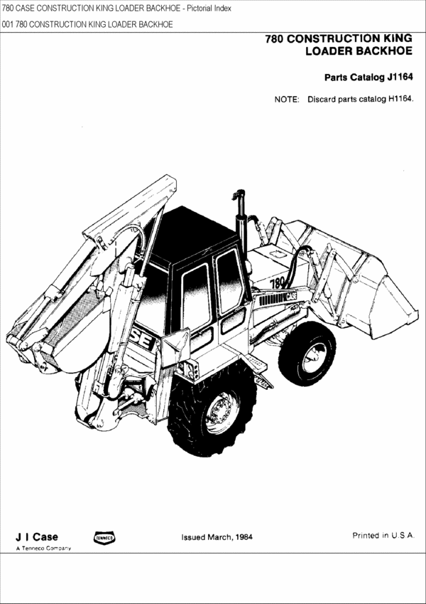 Product picture CASE 780 CK BACKHOE LOADER PARTS CATALOG MANUAL